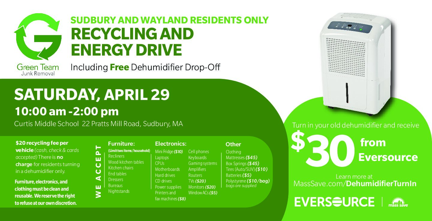 Sudbury and Wayland Recycling and Energy Drive
