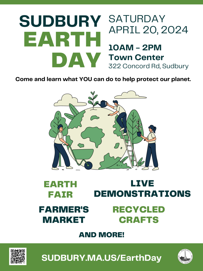 Sudbury Earth Day 2024 – 4/20 at Town Center
